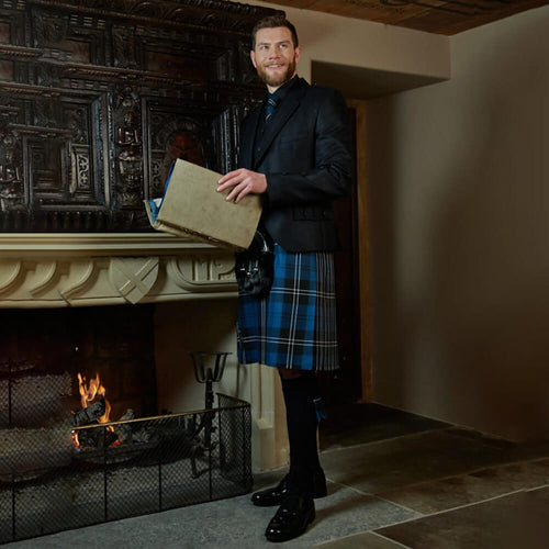 Clunie Tweed Jacket & Waistcoat - Black