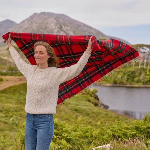 Royal Stewart Tartan Lambswool Throw